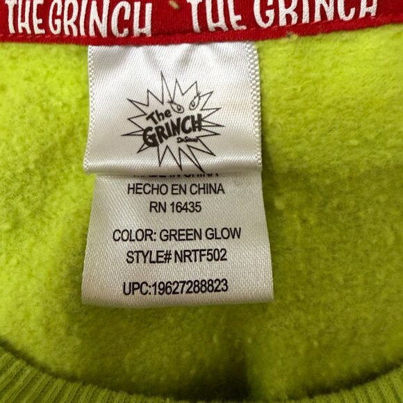 Kids “Team Grinch” Green Glow Sweatshirt & Joggers Set - Picture 8 of 8
